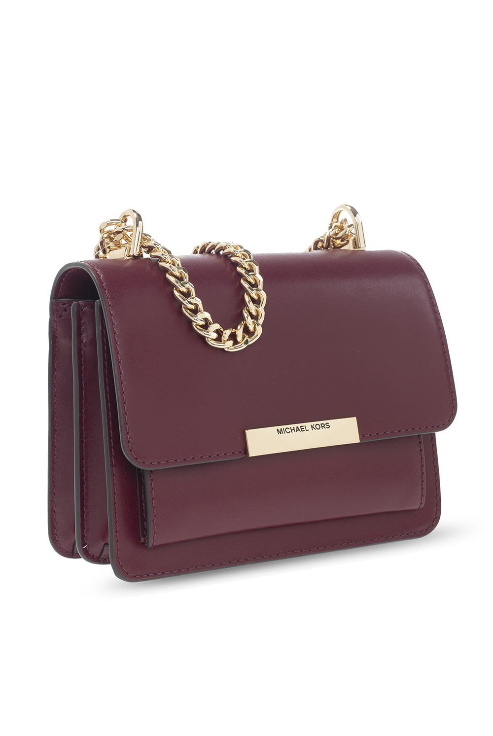 Michael kors burgundy shoulder on sale bag